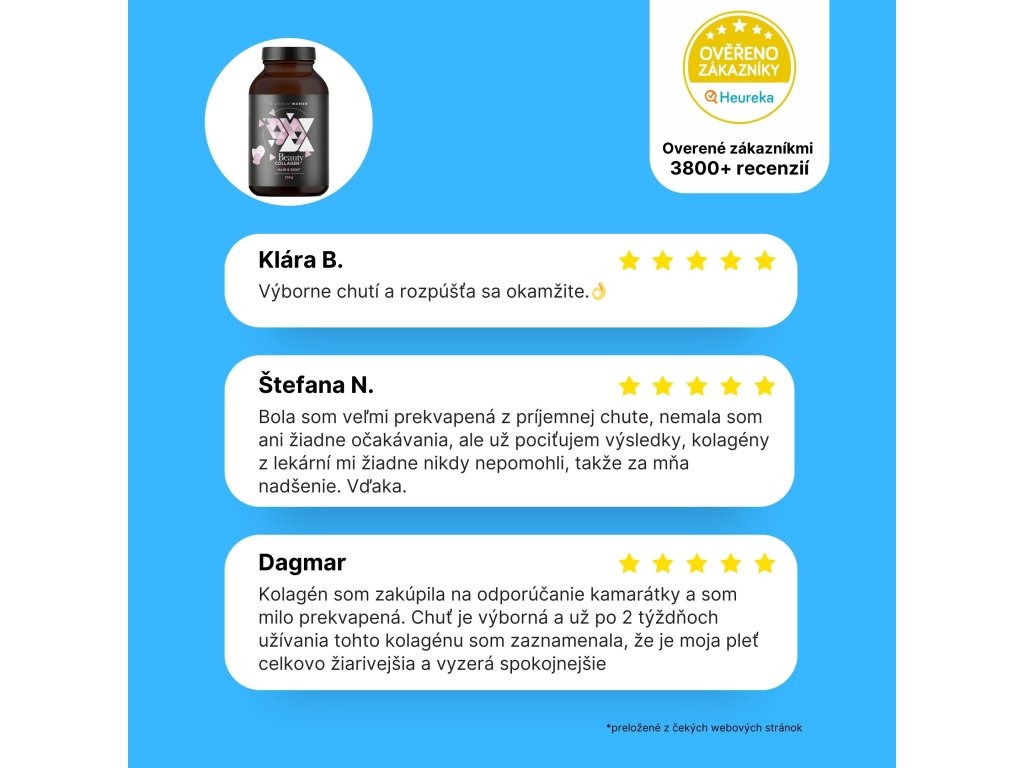 BrainMax Women Beauty Fish Collagen, mořský rybí kolagen Naticol®, 250 g Příchuť: Lesní jahoda Obrázek