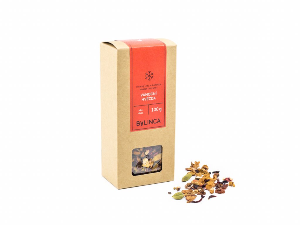 Bylinca - Ovocný čaj: Vánoční hvězda, 100 g Obrázek