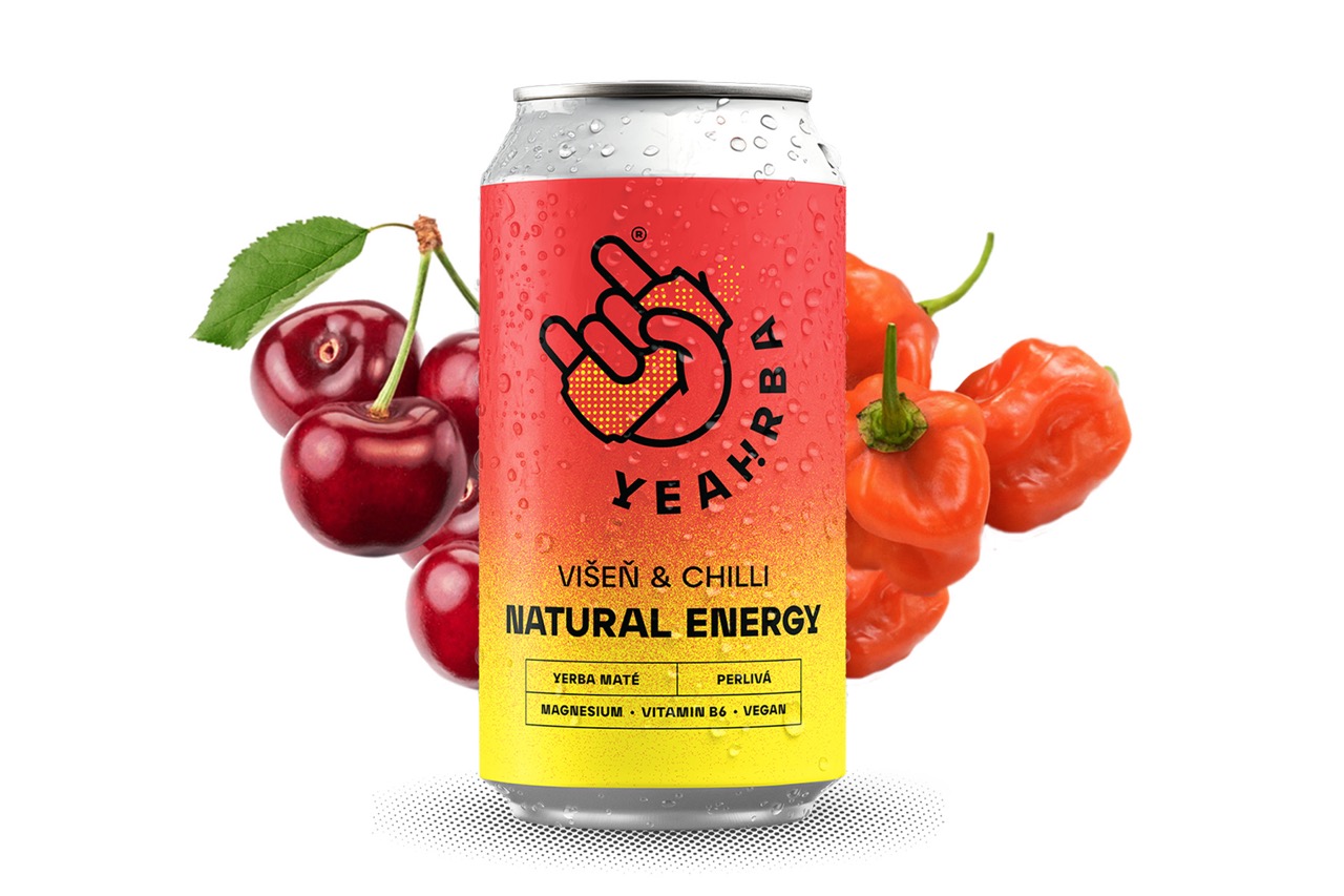 Yeahrba - Višeň & Chilli Perlivá,  330 ml Kép