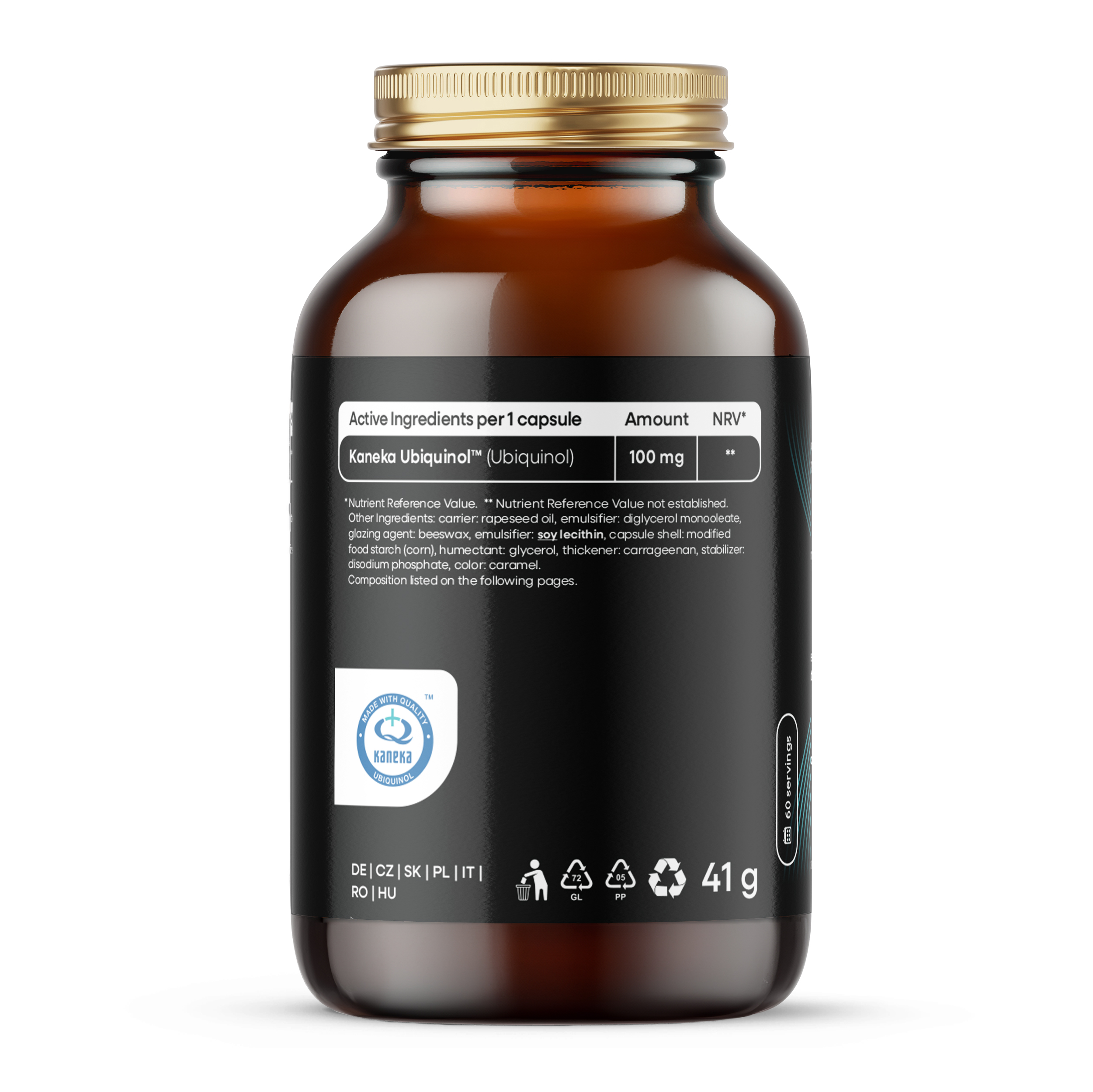 BrainMax Koenzým Q10, Ubiquinol, Kaneka™, 100 mg, 60 softgél kapsúl