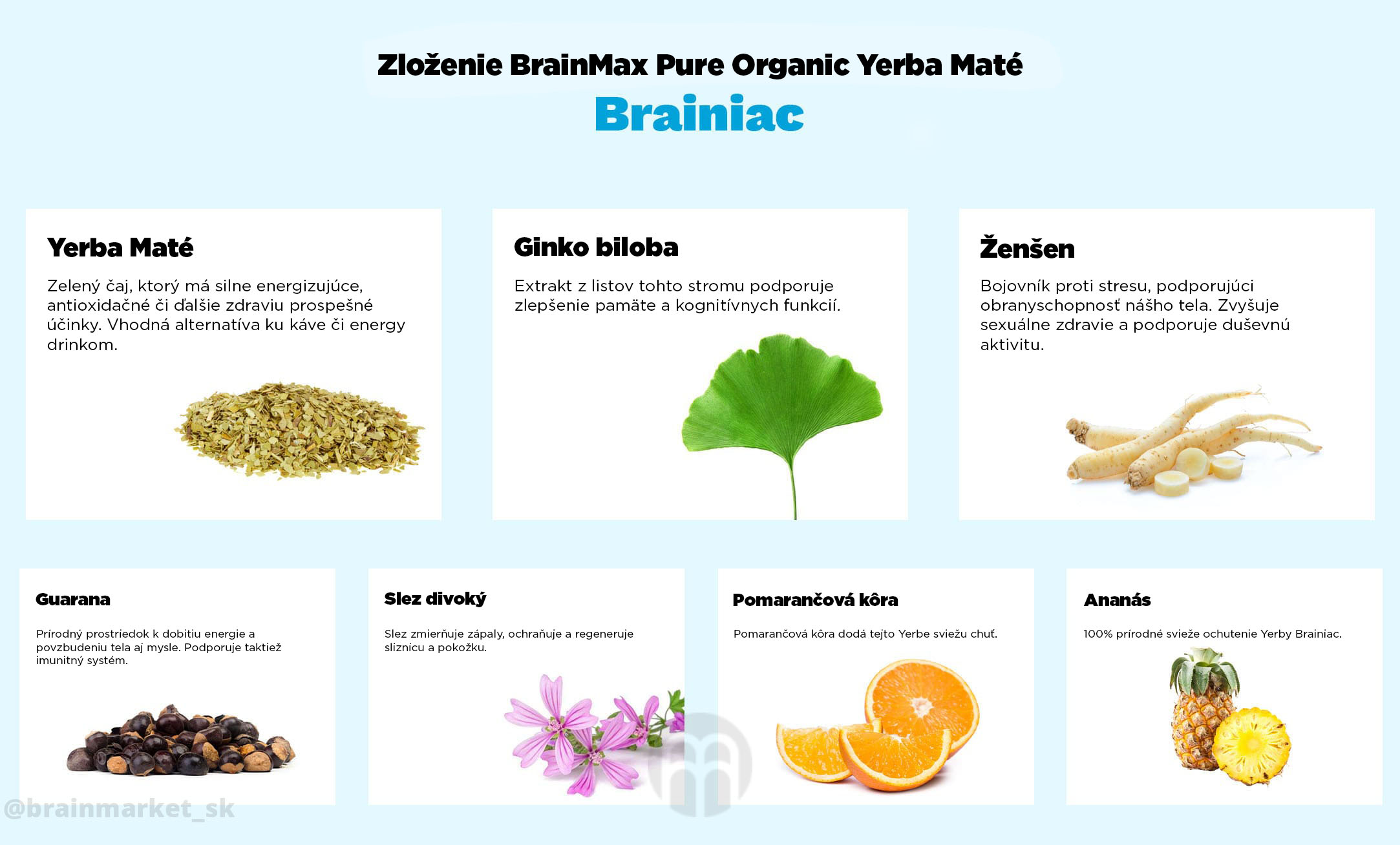 BrainMax Pure Yerba Maté, Brainiac - mintavevő 20 g Obrázek