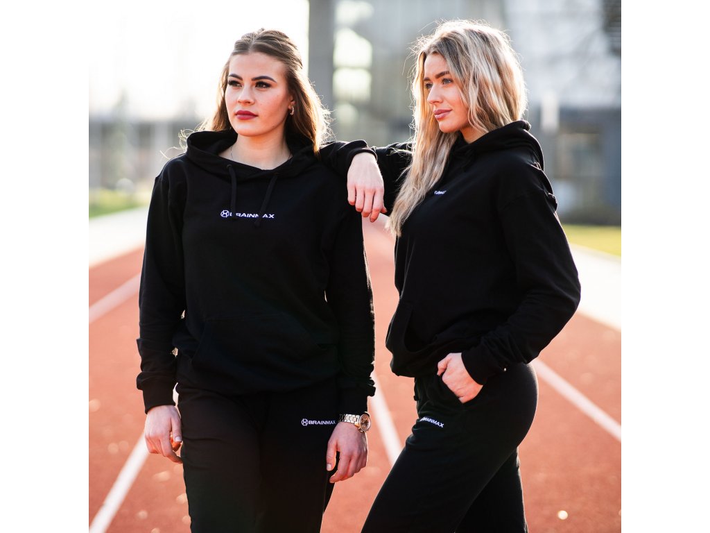 BrainMax mikina z BIO bavlny, unisex, černá Velikost: S Obrázek