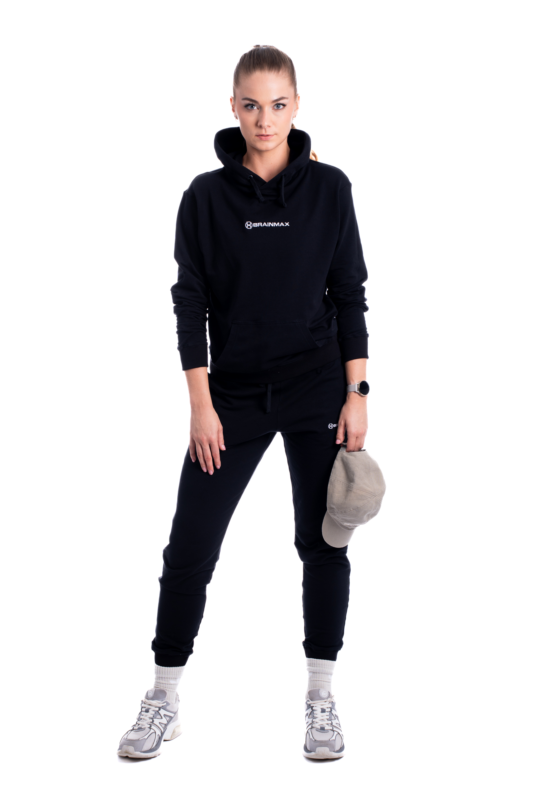BrainMax mikina z BIO bavlny, unisex, černá Velikost: S Obrázek