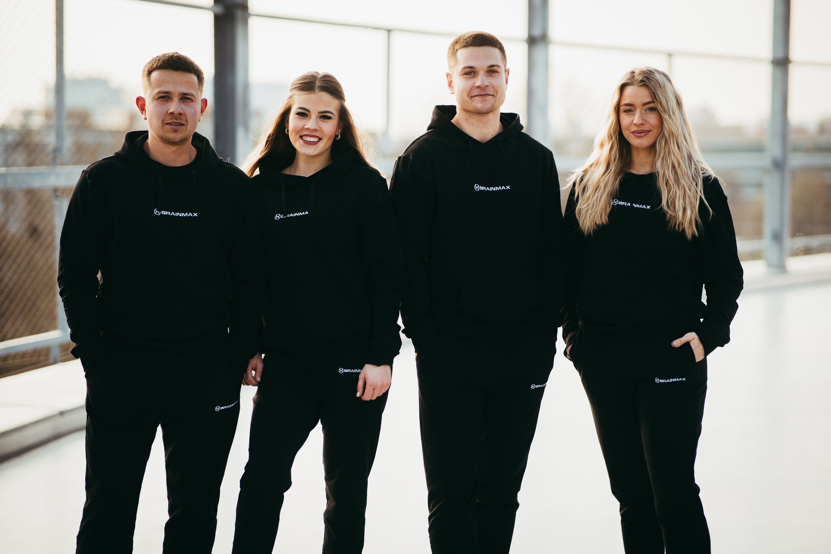BrainMax tepláky z BIO bavlny, unisex, černá Velikost: S Obrázek