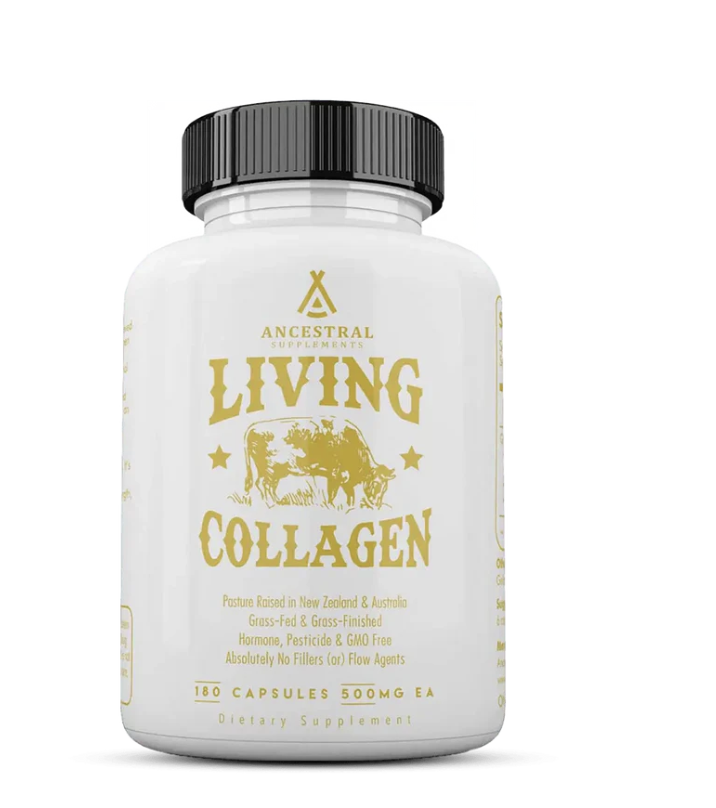 Ancestral Supplements Newtraceuticals, Grass-fed Beef Collagen, hovězí Grass-fed kolagen, 180 kapslí, 30 dávek Výživový doplnok