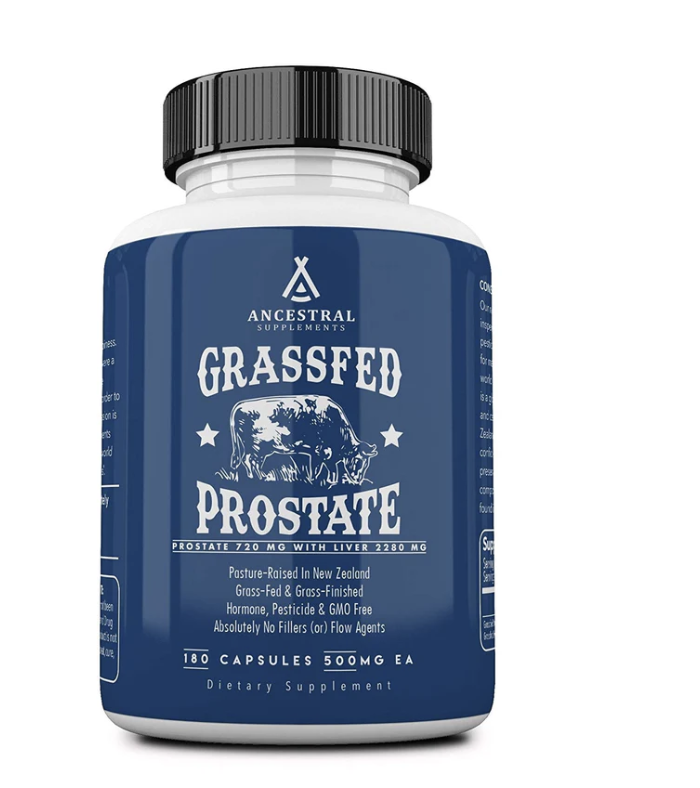 Ancestral Supplements Newtraceuticals, Grass-fed Beef Prostate, zdraví prostaty, 180 kapslí, 30 dávek Výživový doplnok