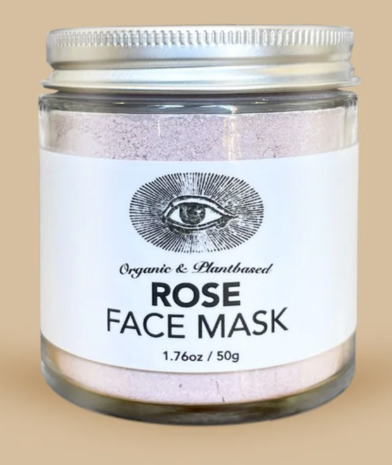Anima Mundi Rose Face Mask, pleťová maska na obličej Růže, prášek, 50 g