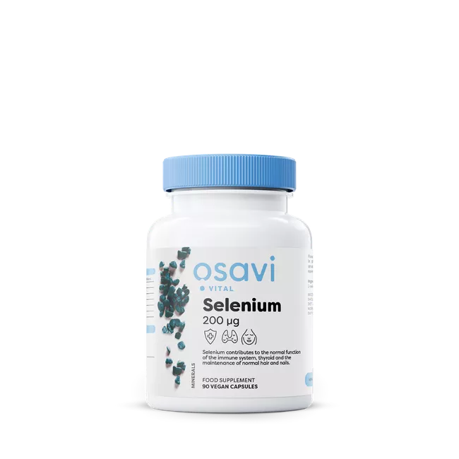 Osavi Selenium, Selen, 200 μg, 90 rostlinných kapslí doplnok stravy