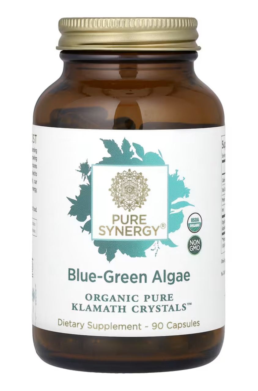 Pure Synergy Blue-Green Algae, modrozelené řasy, 90 rostlinných kapslí Výživový doplnok