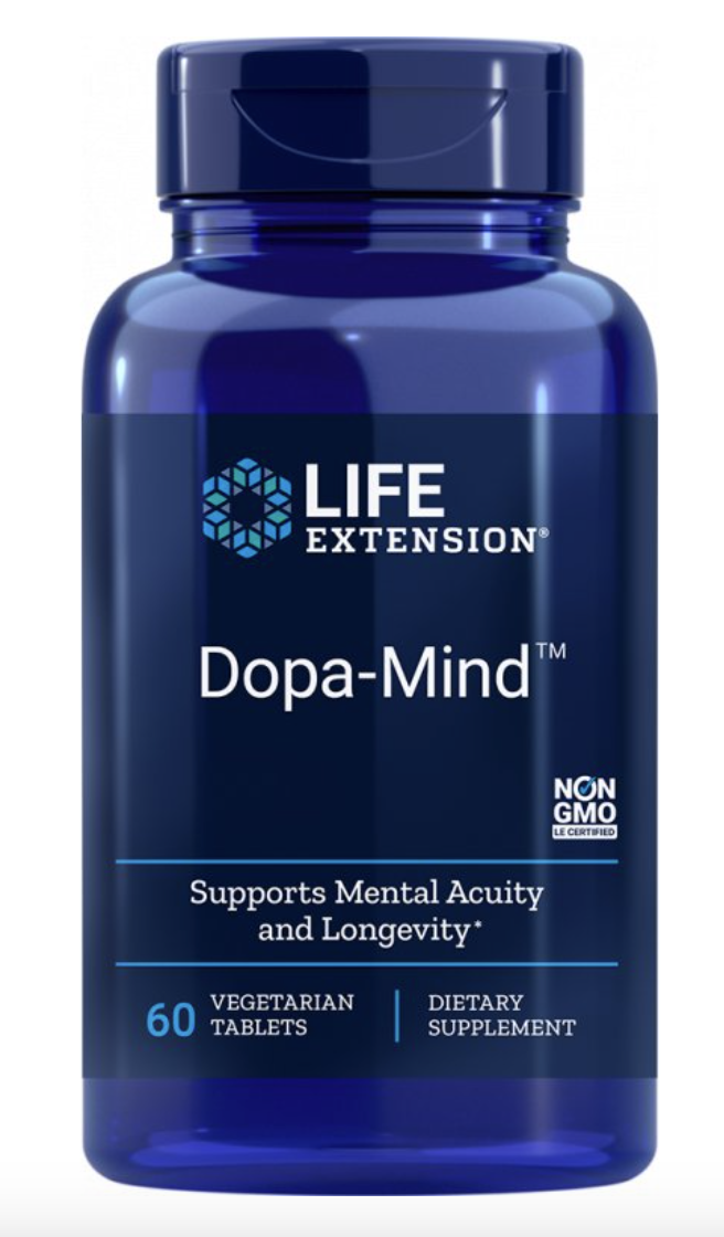 Life Extension Dopa-Mind, podpora dopaminu, 60 rostlinných kapslí Výživový doplnok