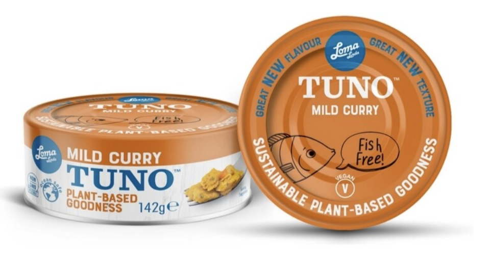 Loma Linda Tuno Mild Curry, alternativa tuňáka s jemným kari, vegan, 142 g Obrázek