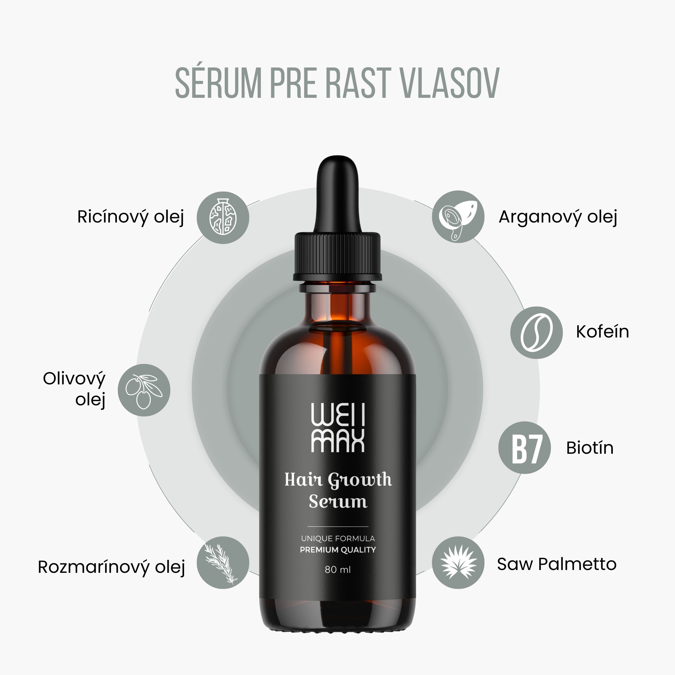 WellMax Sérum pro růst vlasů, 80 ml Obrázek