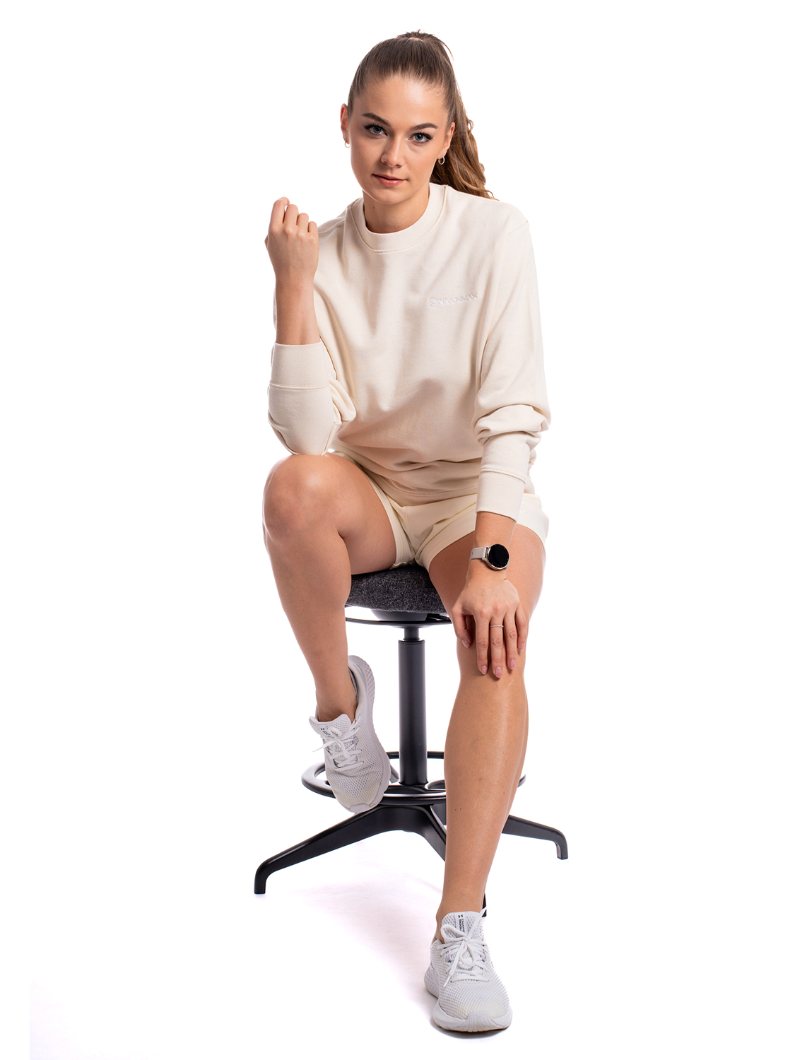 BrainMax unisex béžová mikina, BIO bavlna Velikost: M Obrázek