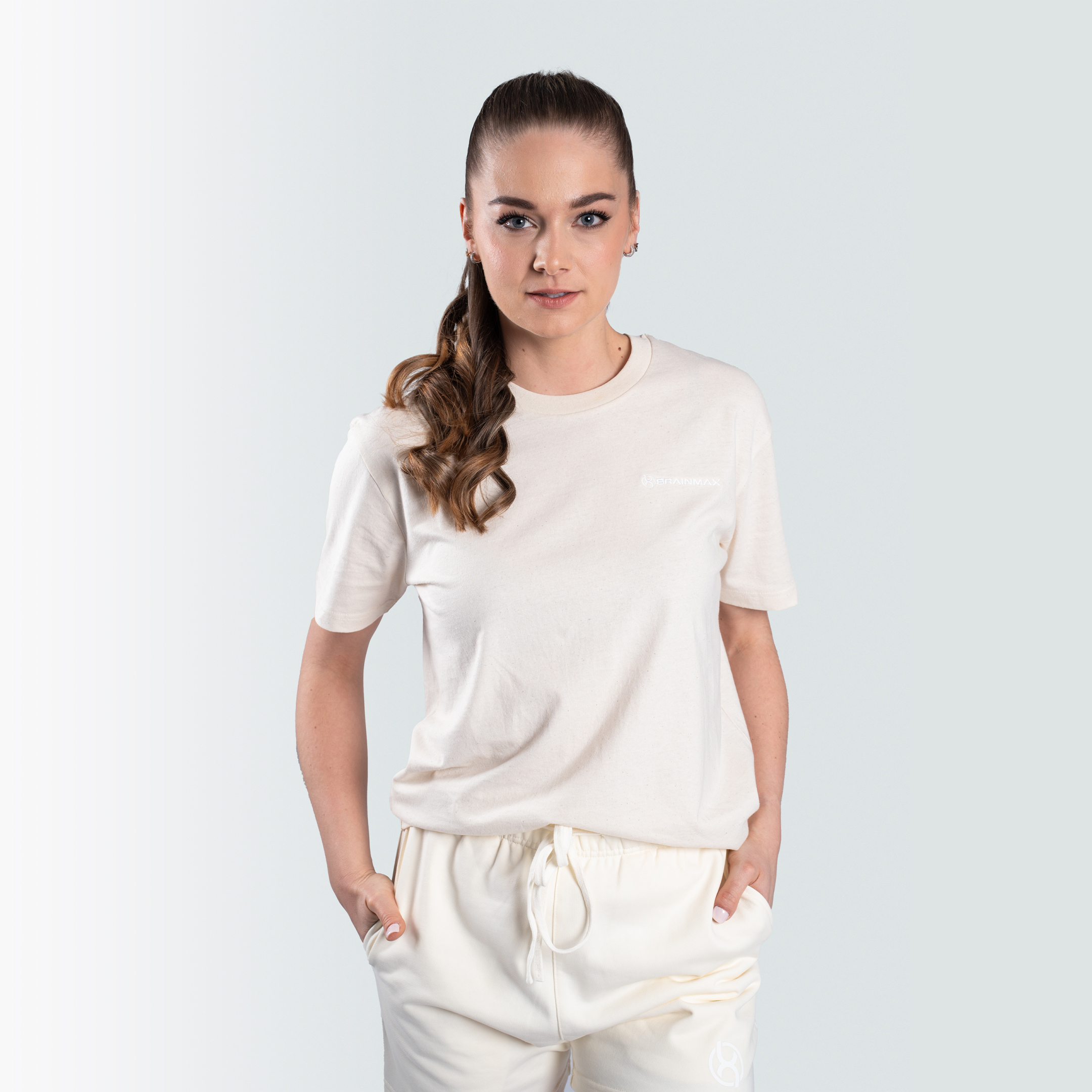 BrainMax Creator 2.0, unisex béžové triko, lehké, BIO bavlna Velikost: S Obrázek