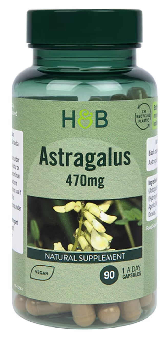 Holland & Barrett Astragalus (Kozinec), 470 mg, 90 kapsułek