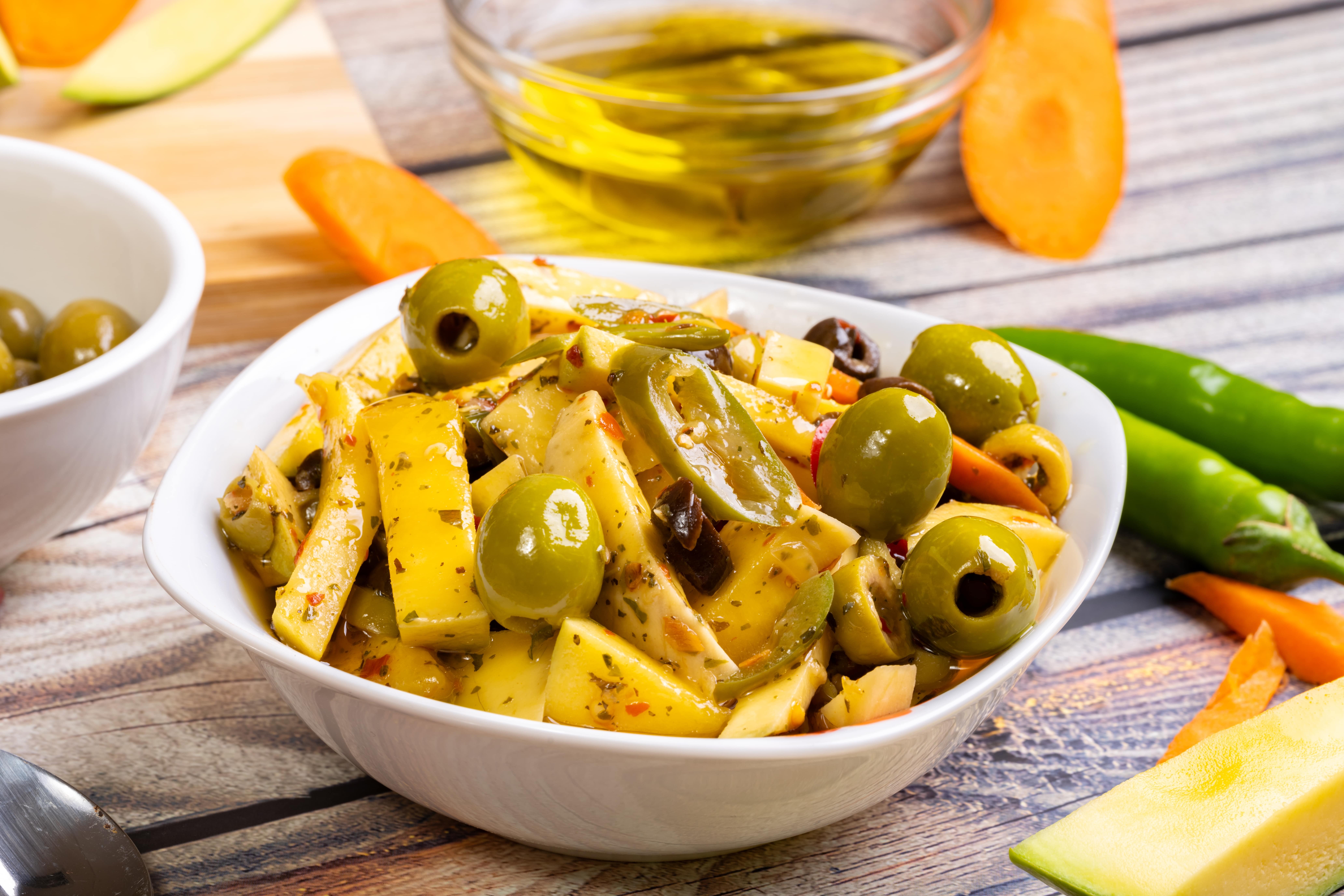 BrainMax Pure Zelené olivy bez pecek, BIO, 370 g Obrázek