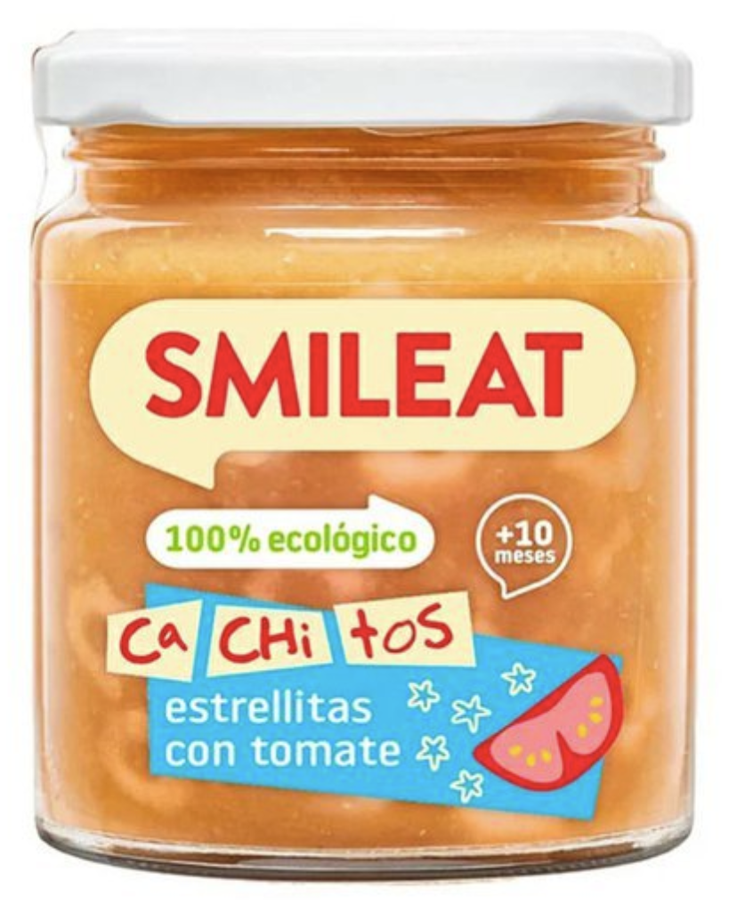 Smileat příkrm těstoviny s rajčatovou omáčkou a telecím s extra panenským olivovým olejem, 10M+, BIO, 230 g Obrázek