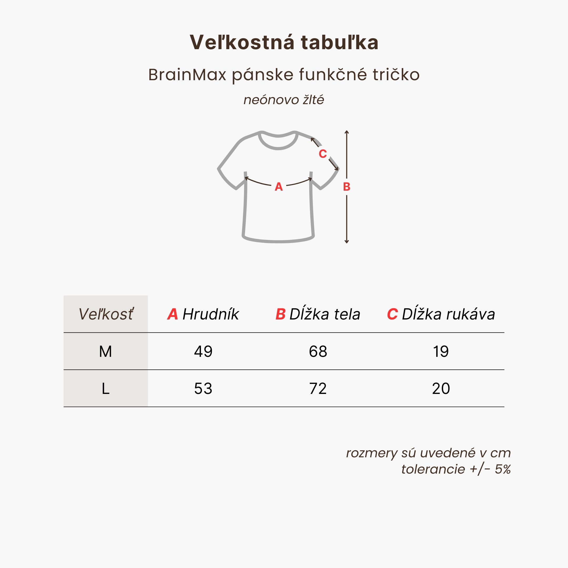 BrainMax pánské funkční triko, neonově žluté Velikost: M Obrázek