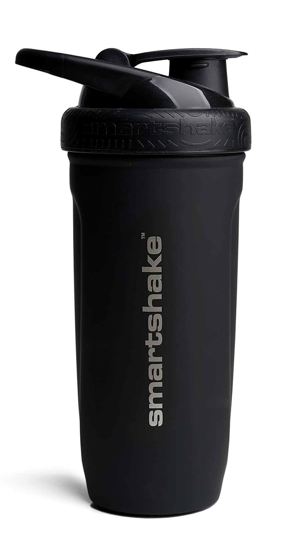 Šejkr SmartShake Reforce Stainless Steel, Černý, 900 ml