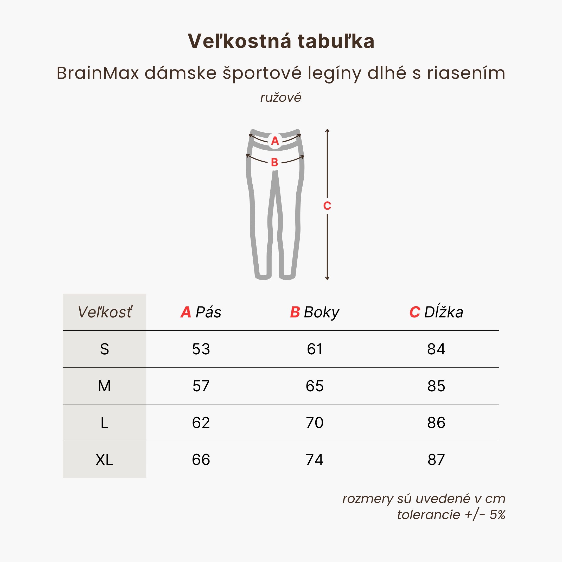 BrainMax dámské sportovní legíny dlouhé s řasením, růžové Velikost: S Obrázek