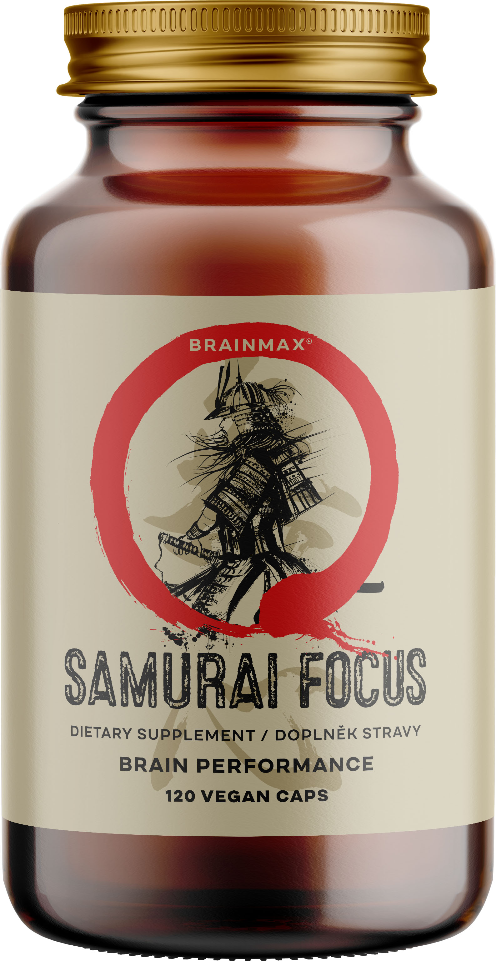 BrainMax Samurai Focus, 120 rostlinných kapslí Obrázek