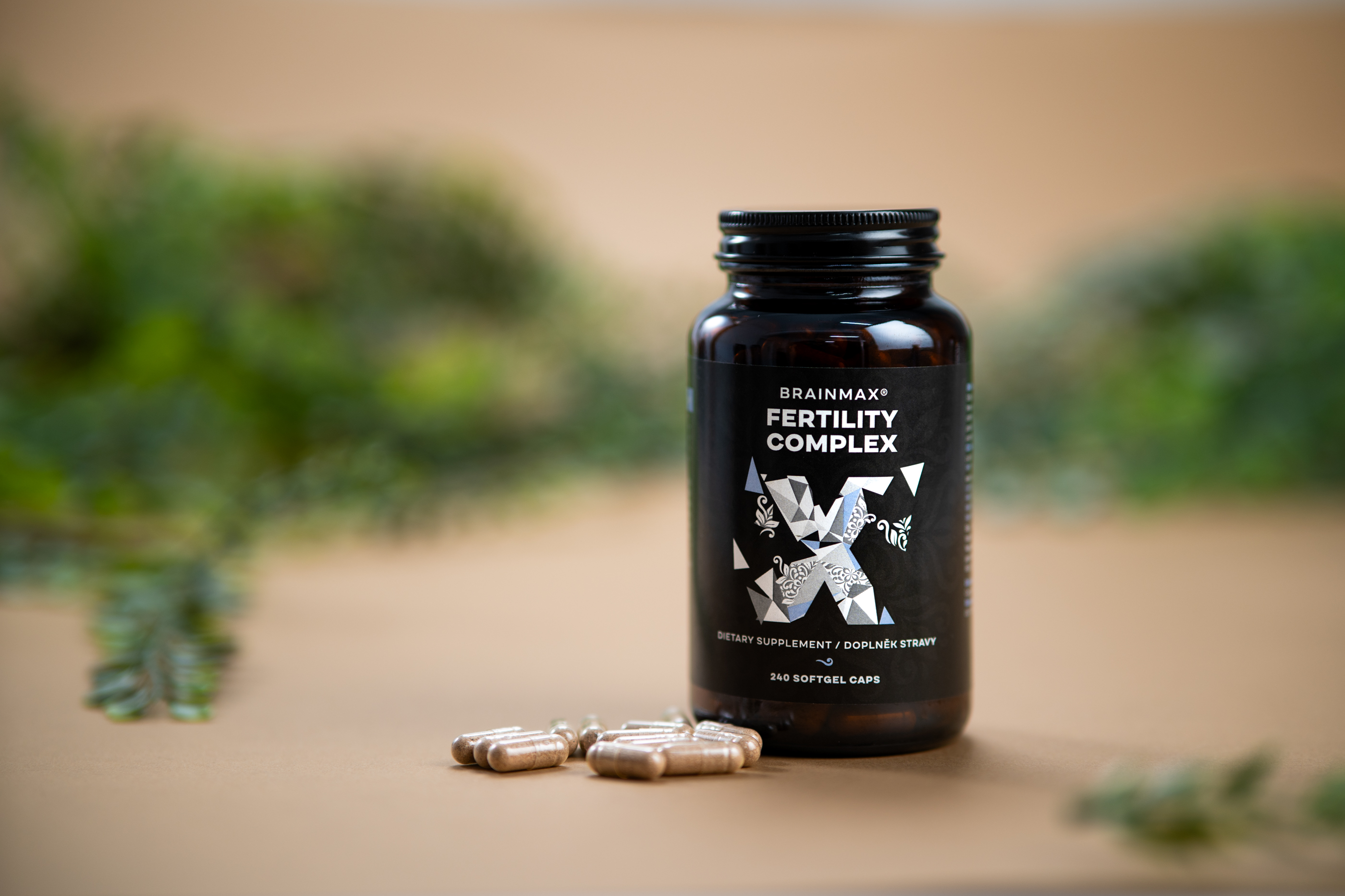 BrainMax Grass-fed Fertility complex, podpora plodnosti, 240 kapslí Obrázek