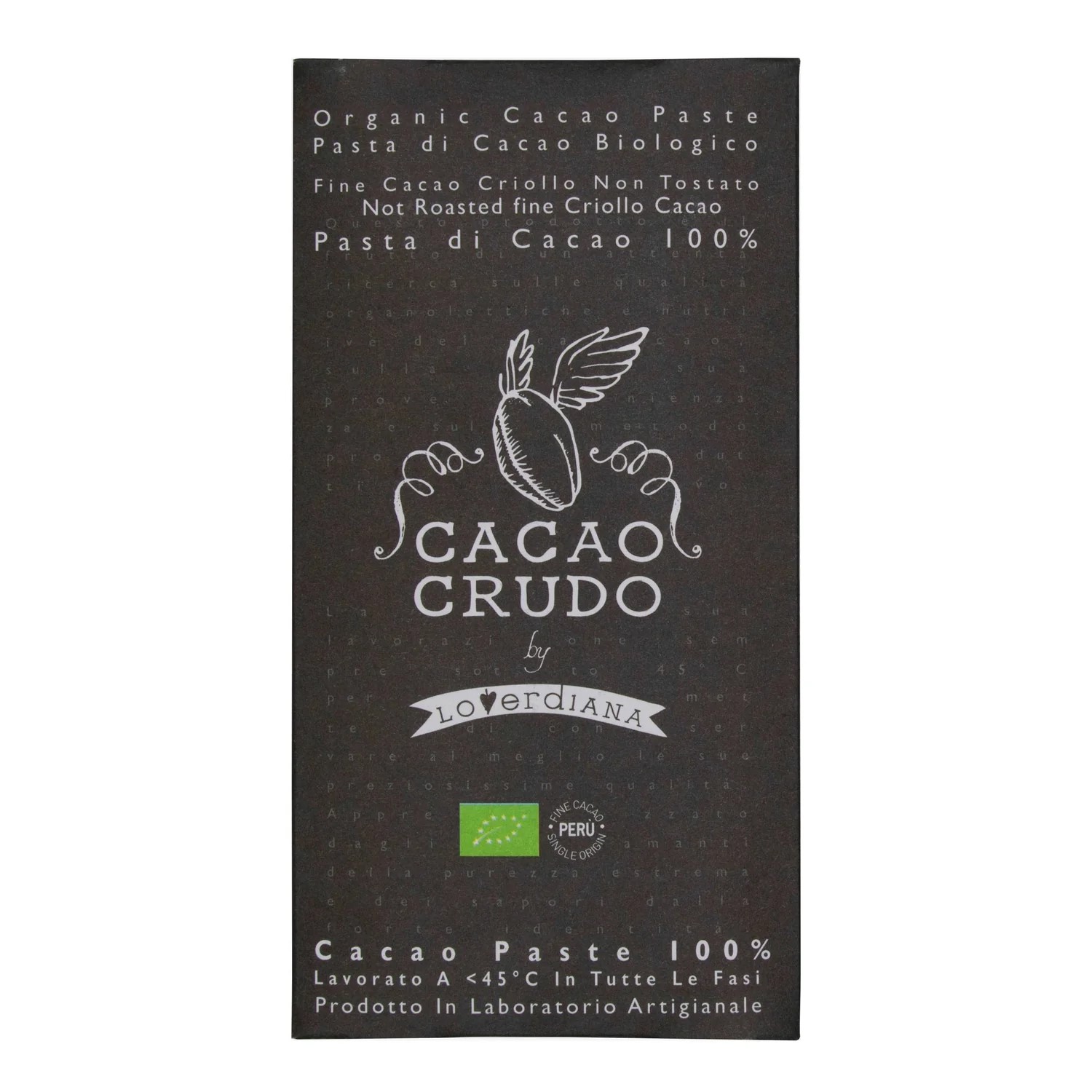 Cacao Crudo nyers étcsokoládé 100%, 50 g