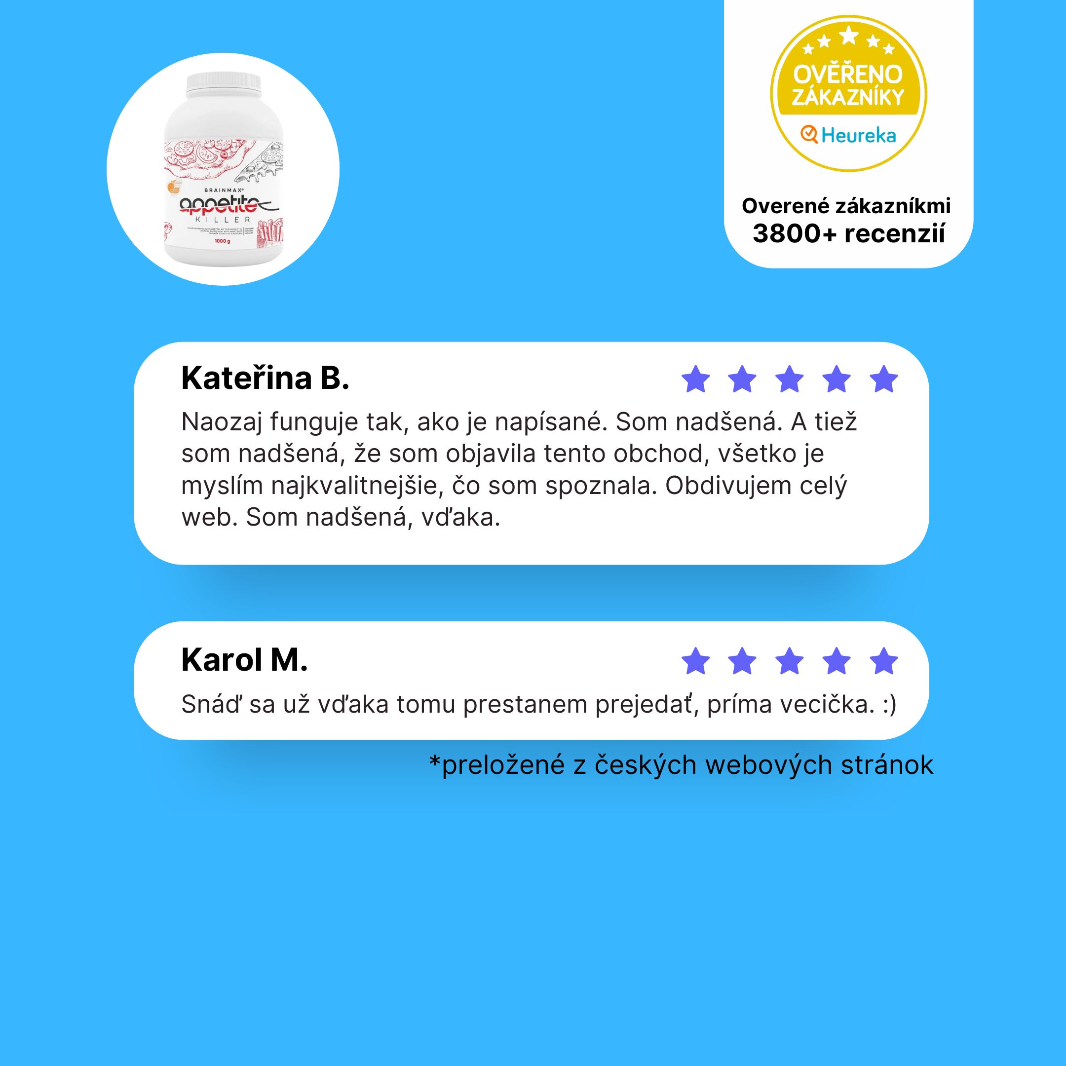 BrainMax Appetite Killer, 1000 g Příchuť: Čokoláda Obrázek