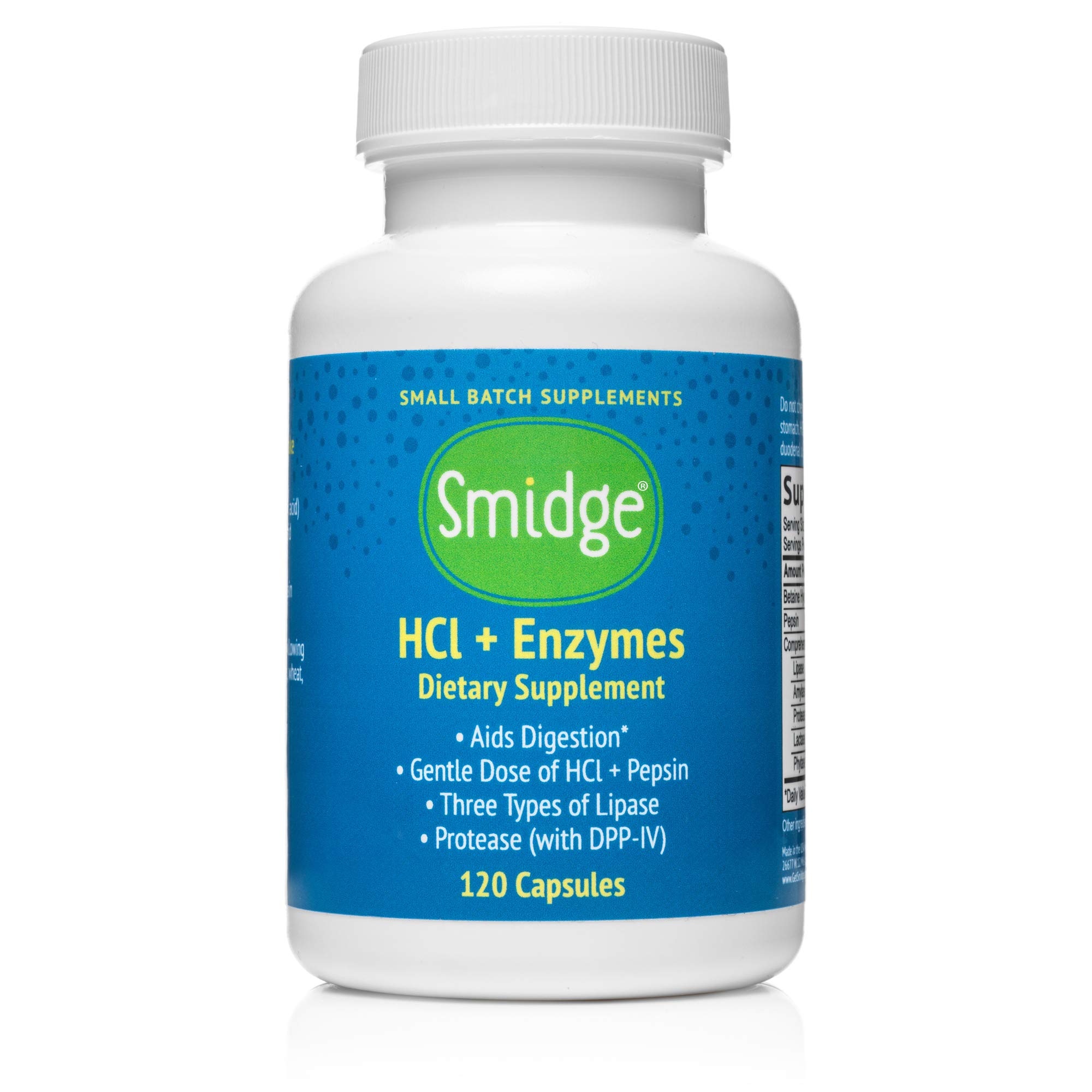 Smidge HCL trávící enzymy 120 kapslí Obrázek