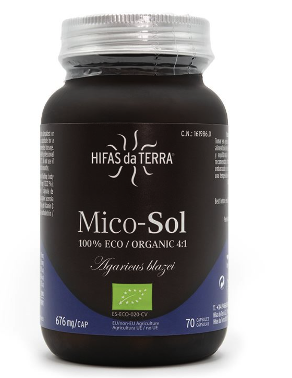 Hifas da Terra Mico-Sol, žampion brazilský, BIO, 70 kapslí Obrázek