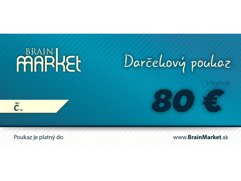 Darčeková tlačená poukážka 80 €