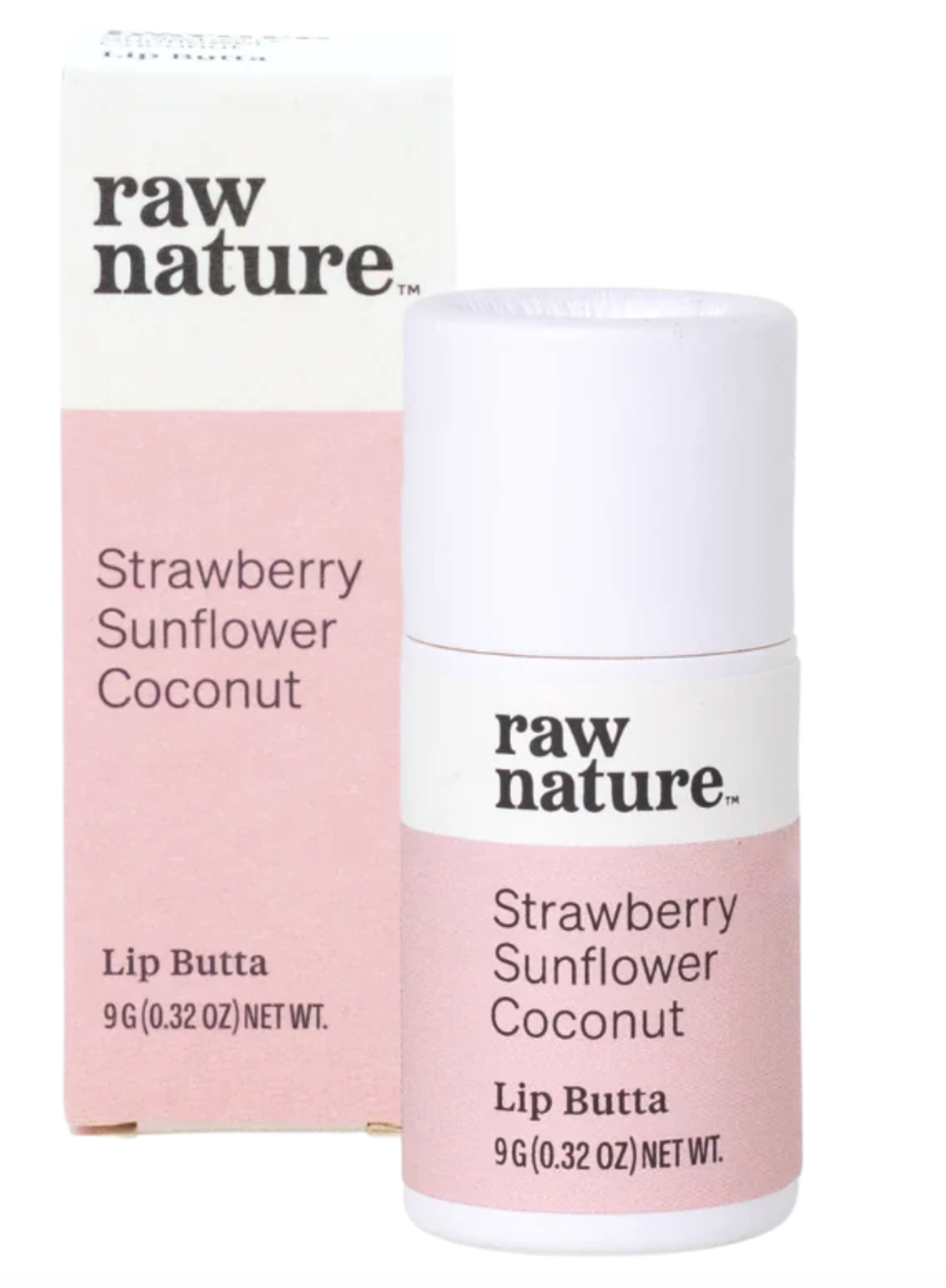 Raw Nature Raw Nature, Natural Lip Balm, Přírodní balzám na rty, Jahoda, 9 g Obrázek
