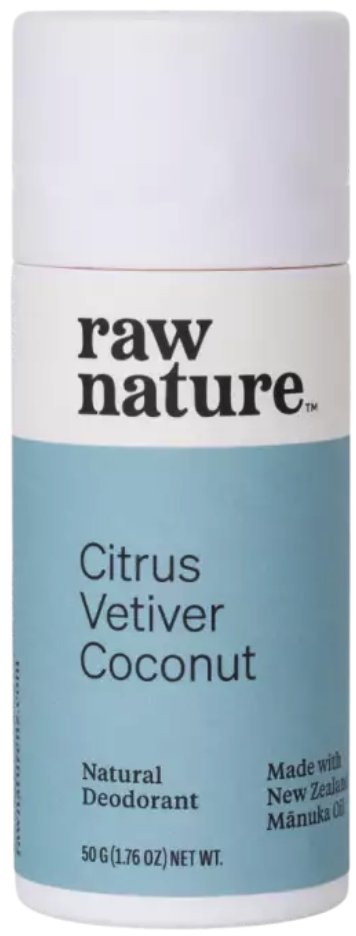 Raw Nature Natural Deodorant, přírodní deodorant, citrus, vetiver, kokos, 50 g Obrázek