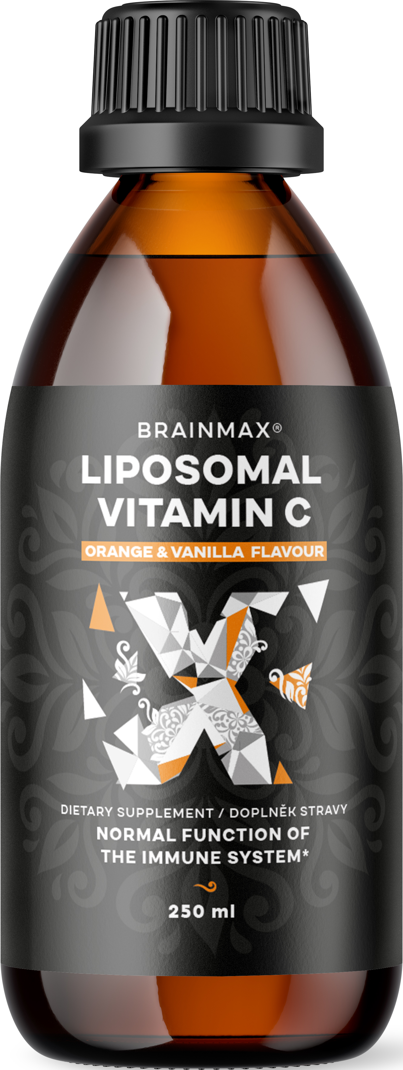 BrainMax Liquid Liposomal Vitamin C, Lipozomálny Vitamín C, 500 mg, 250 ml