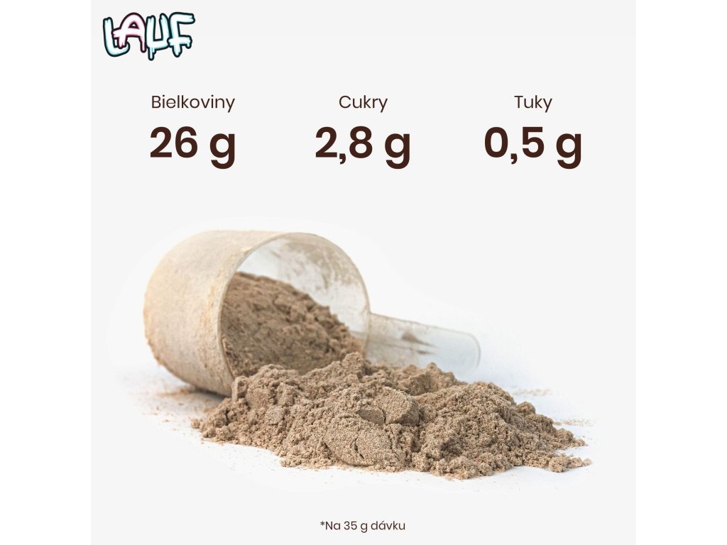 BrainMax LAUF Protein, nativní syrovátkový protein, 1000 g Příchuť: Pistácie Obrázek