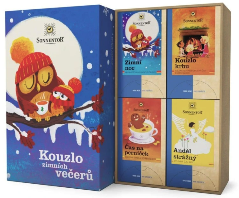 Sonnentor Dárková kazeta čajová, Kouzlo zimních večerů
