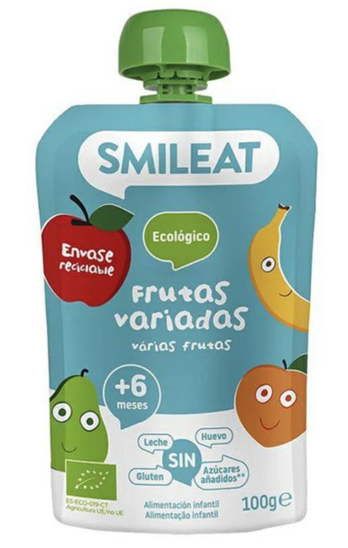 Smileat kapsička broskev, banán, jablko a hruška 6M+, BIO, 100 g