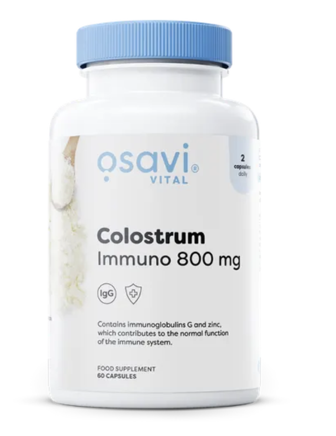 Osavi Colostrum Bovinum Immuno, szarvasmarha kolosztrum, 800 mg, 60 kapszula