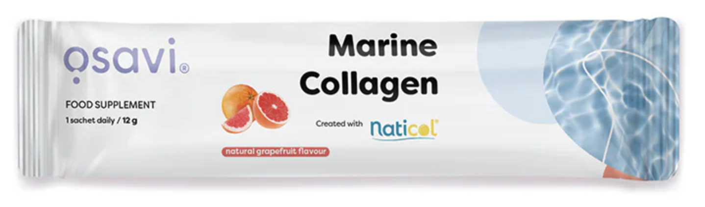 Osavi Marine Collagen Wild Cod Grapefruit, Tengeri kollagén vadon élő tőkehalból, grapefruit, 12 g