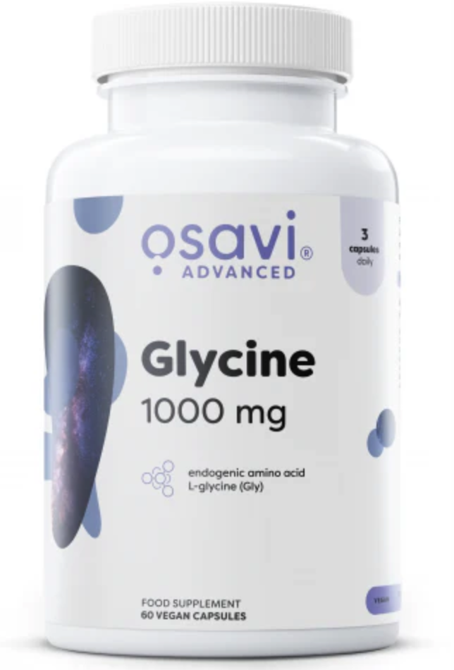 Osavi Glycine, glycin, 1000 mg, 60 rostlinných kapslí Obrázek