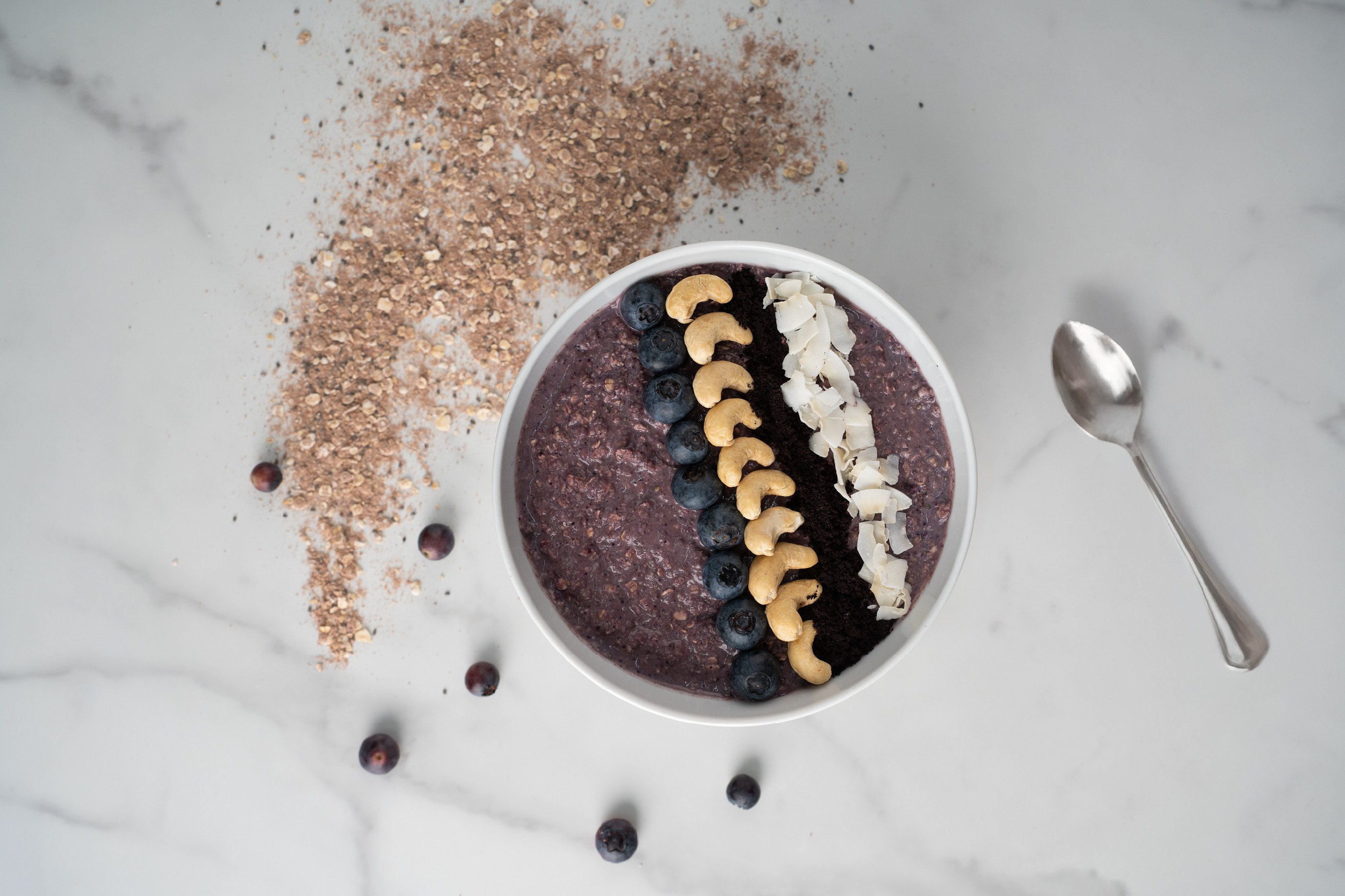 BrainMax Pure Smoothie bowl kaše, acai a borůvky, BIO, 400 g Obrázek