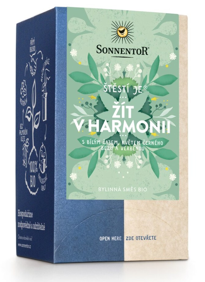 Sonnentor Štěstí je žít v harmonii BIO 27 g Obrázek