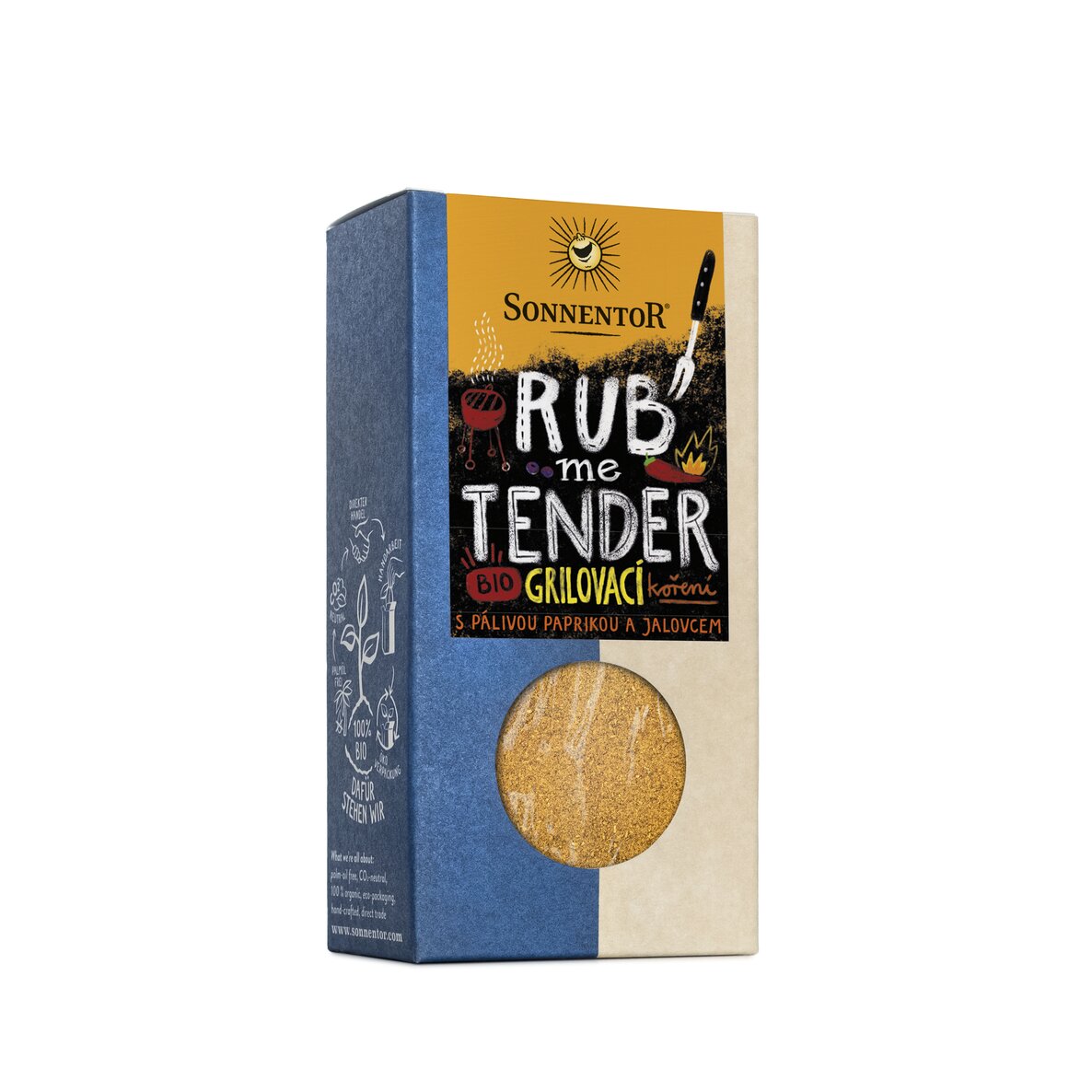 Sonnentor Rub me Tender grilovací koření na maso pikantní BIO 60 g Obrázek