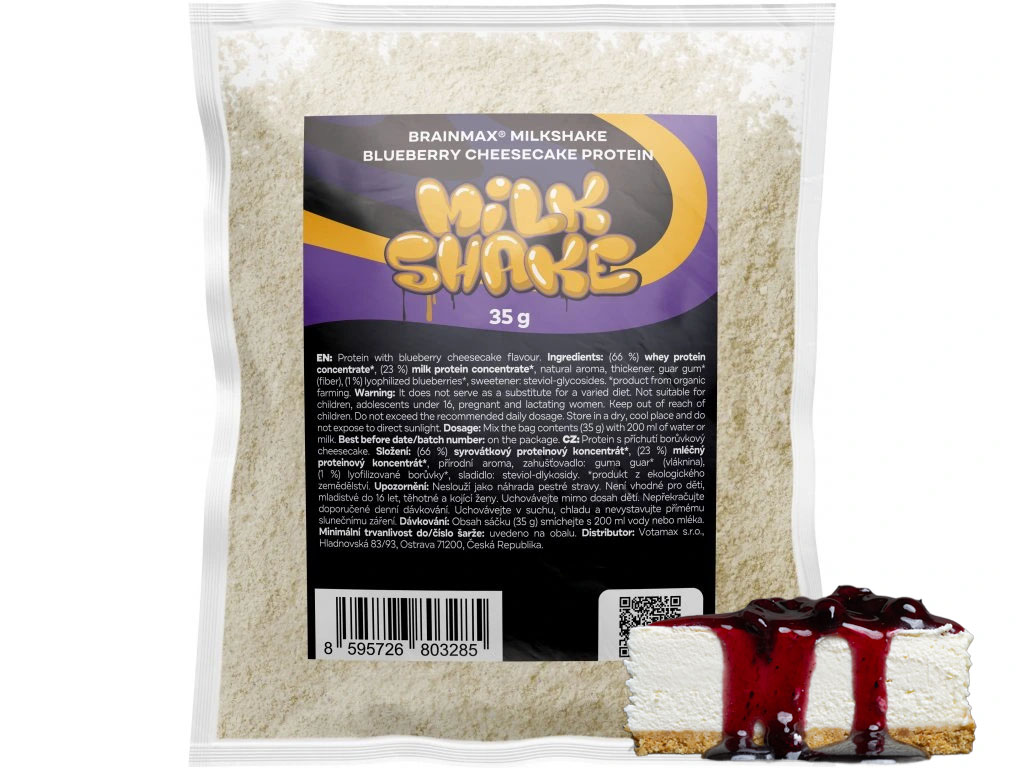 BrainMax Milkshake Protein, 35 g Příchuť: Vanilka Obrázek