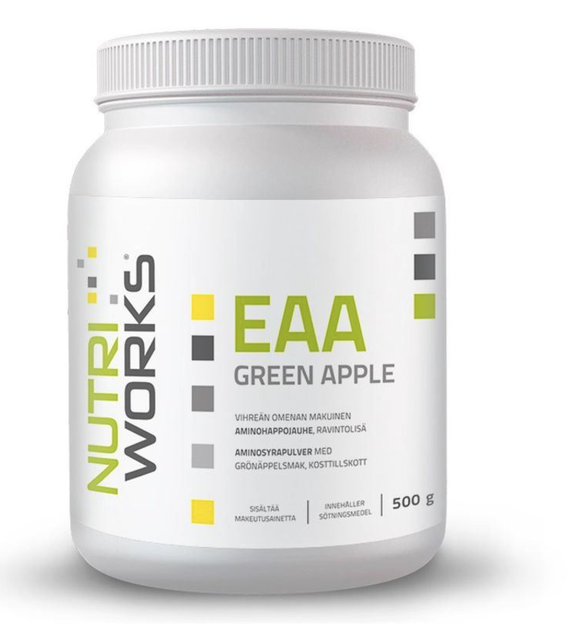 NutriWorks EAA Green Apple, aminokyseliny, zelené jablko, 500 g