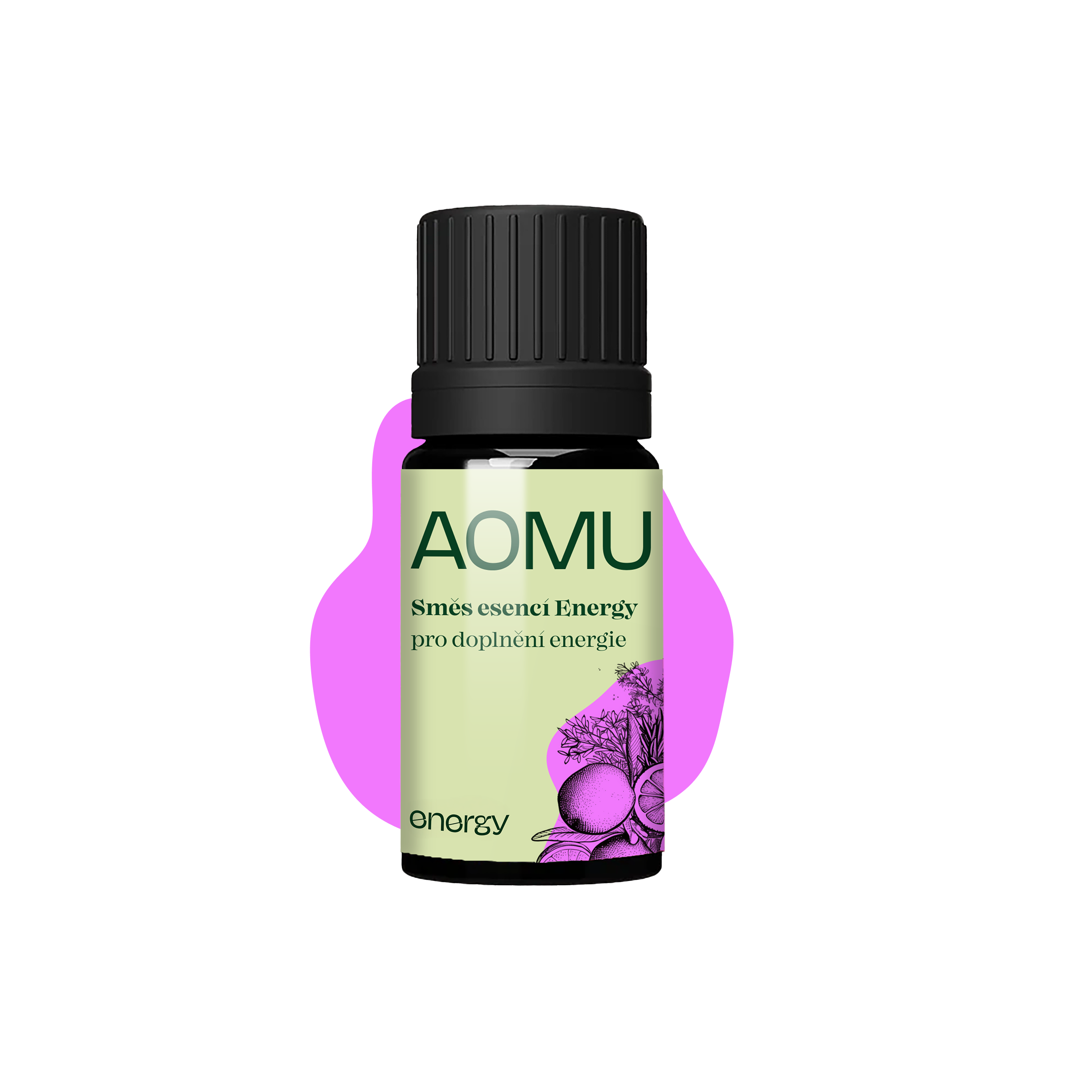 AOMU Energy, směs esenciálních olejů pro více energie, 5 ml