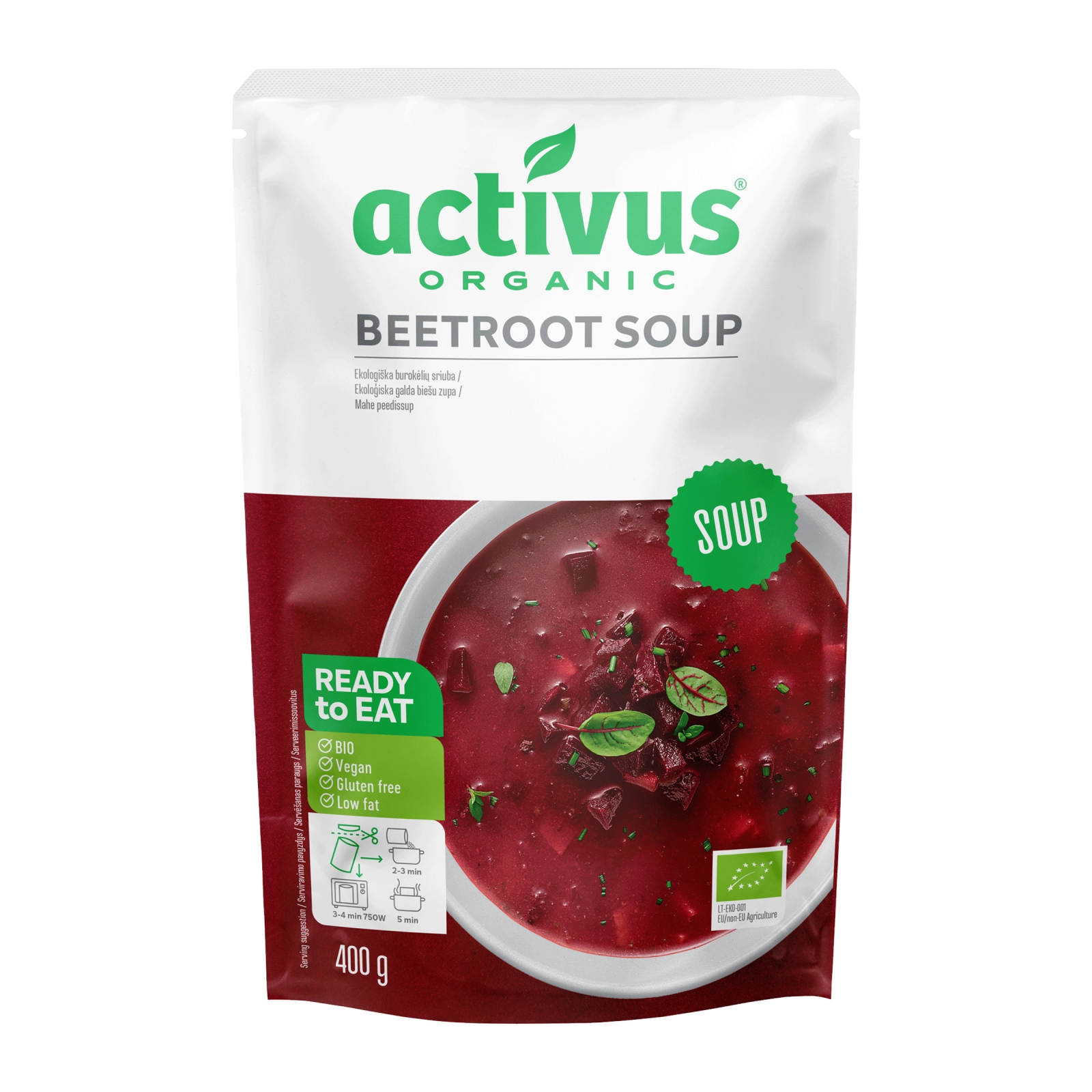 Activus Polévka boršč z červené řepy, 400 g