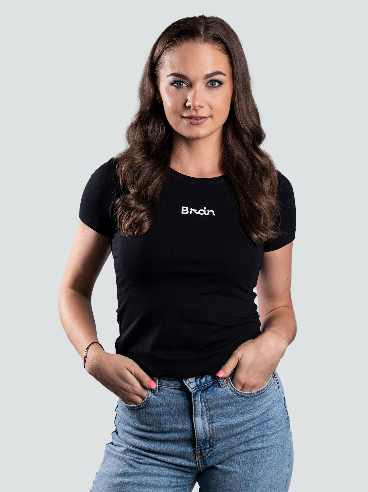 BrainMax Brain dámské tričko Think Healthy, černá Velikost: M
