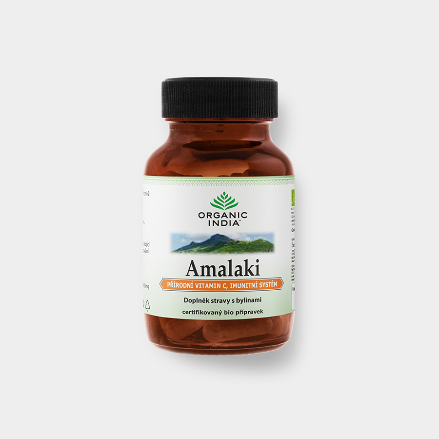Organic India Amalaki antioxidant s přírodním vitaminem C 60 kapslí Obrázek