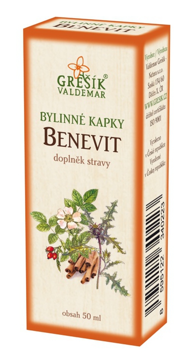 E-shop Grešík Benevit bylinné kapky 50 ml